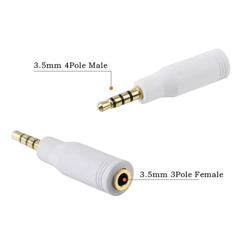 

3.5mm 4 pole Male to 3.5mm 3 pole Female Jack Stereo Audio Adapter 3.5 M/F adapter
