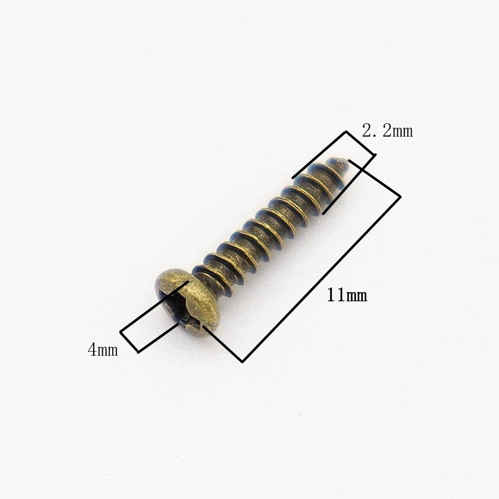 Guitar Tuning Button Screw 50/100pcs For Electric Bass Guitar Mounting 2.2&times;11mm