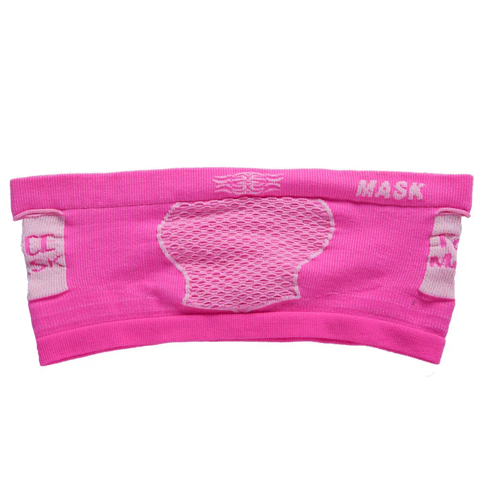 Pink Маска для лица, 4 цвета, респиратор для альпинизма, Пылезащитная маска, защита от загрязнения, для катания на лыжах, дышащая, теплая, для езды на открытом воздухе - Цвет: Pink