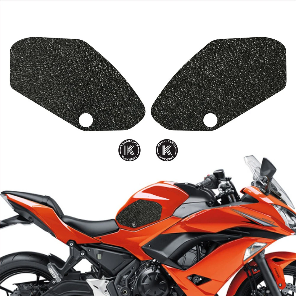 Motorcycle Tank Traction Gas Pads Motorbike Knee Fuel Side Grips Decals