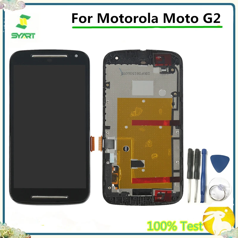 Cena 100% przetestowany wyświetlacz lcd wyświetlacz z montaż digitizera ekranu dotykowego dla Motorola Moto G2 XT1063 XT1064 G3 XT1544 G4 grać XT1601 XT1602