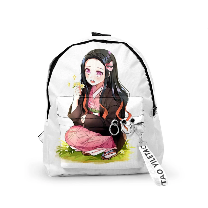 best halloween costumes Backpack Demon Slayer: Kimetsu no Yaiba Canvas Bag Tomioka Giyuu School Bags Girls Travel bag Mochila Feminina Notebook Bags Boy anime maid outfit Cosplay Costumes