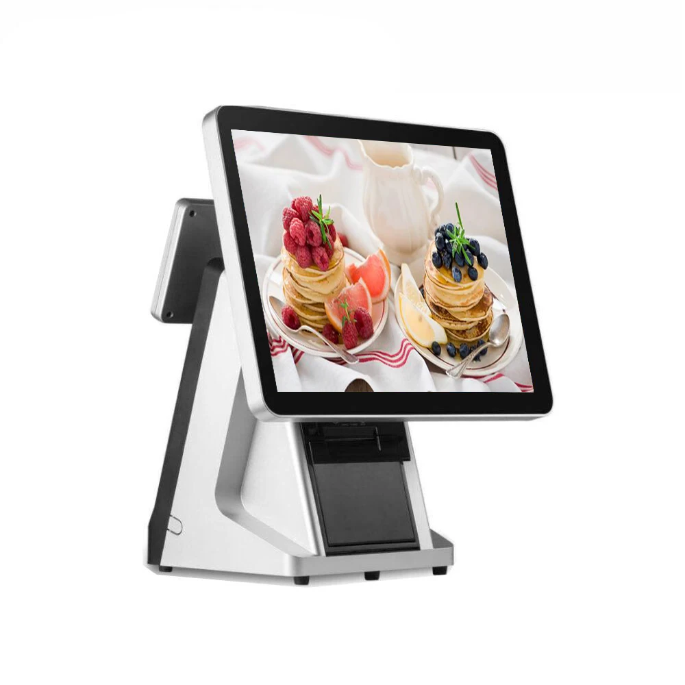 

cash register with VFD 58mm printer 15 inch capacitive touch screen pos system wholesale price pos terminal