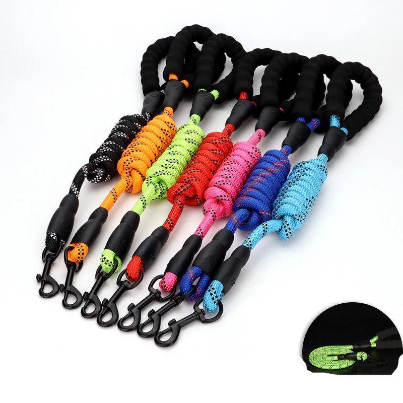 Guinzaglio Per Cani Riflettente Guinzagli In Nylon A 7 Colori Per Guinzagli Per Collare Per Cani Di Taglia Media/Grande Corda Di Piombo Per Labrador R