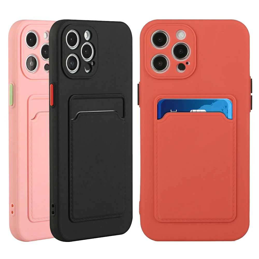 Противоударный чехол с держателем для карт iPhone 13 12 11 Pro Max X XS 7 8 Plus | Мобильные
