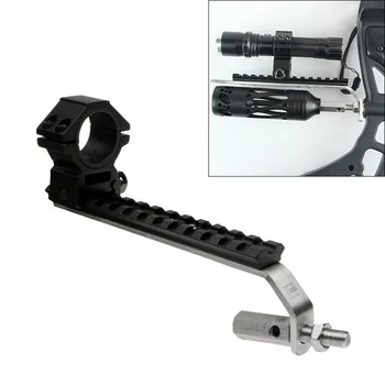 

Outdoor Hunting Bow And Arrows Bracket Aluminum Alloy Bow Flashlight Bracket For Archery Hunting Accessories