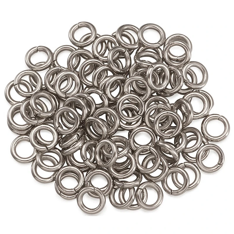 Открытые круглые кольца из нержавеющей стали 4 мм 5 6 7 8 разделенные однопетельные