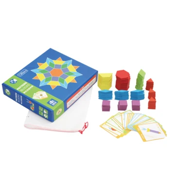 

Intelligent Smooth Wear Resistant Development Wooden Learning Game Funny Gift Educational Toy Set Colorful Jigsaw Children Kids