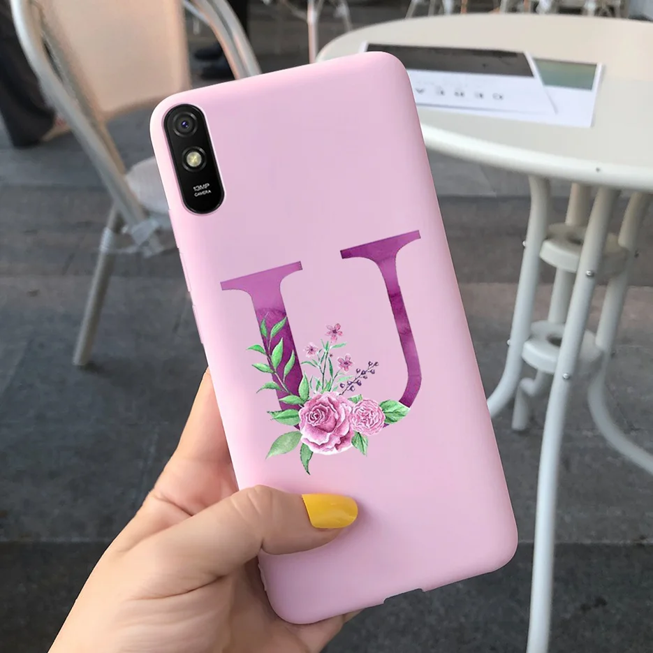 Cute Letters Silicone Soft TPU Phone Case - Durable Back Protector Shell