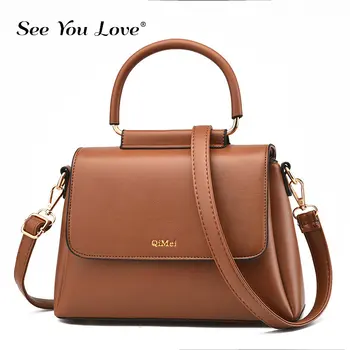 

2019 New Women Handbag Fashion Luxury Brand Design Female Crossbody Bags Solid Color Pu Leather Solid Messenger Shoulder Bags