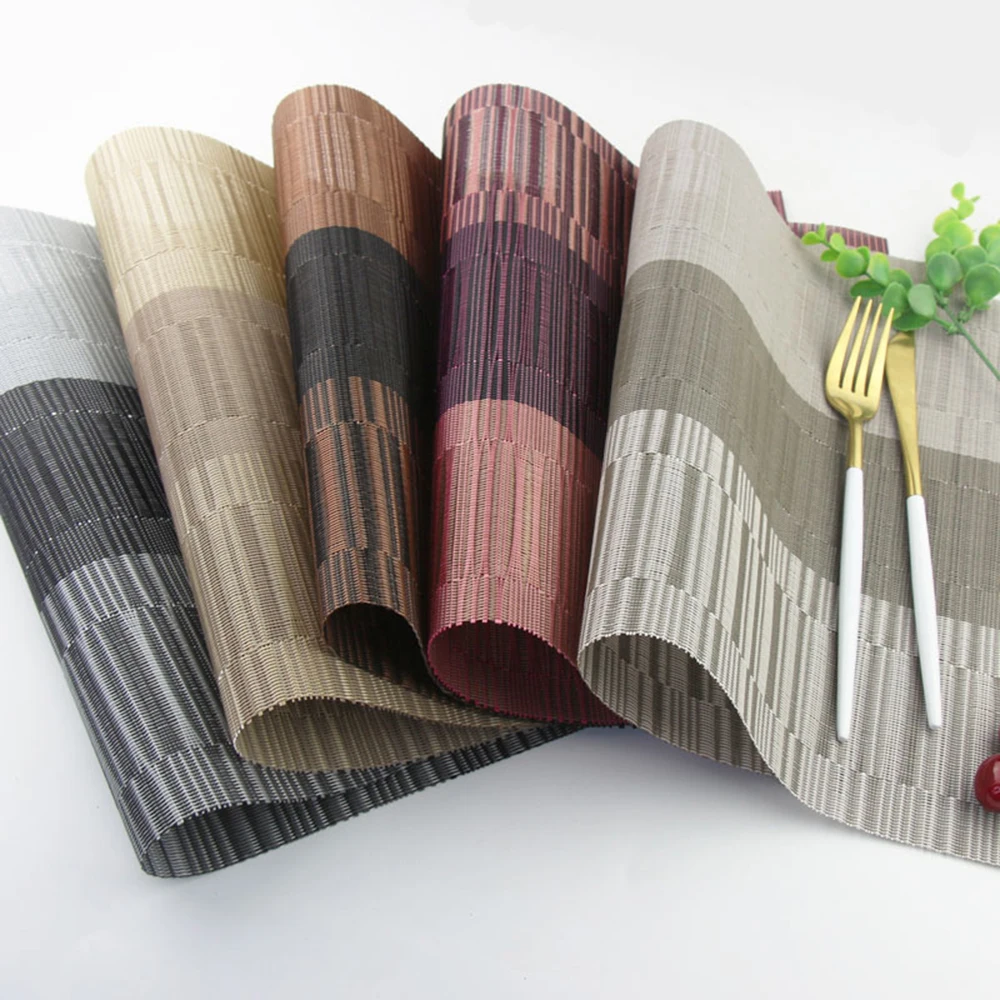 

2019 New Placemat Fashion Pvc Dining Table Mat Disc Pads Bowl Pad Coasters Waterproof Table Cloth Pad Slip-Resistant Pad D40