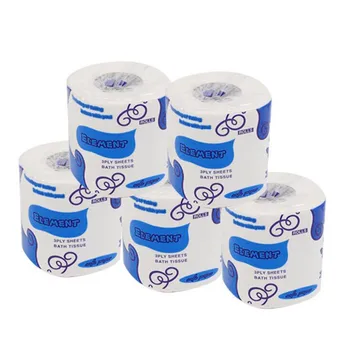 

10x10cm 6pcs 4-Layer Toilet Tissue Home Bath Toilet Roll Paper Soft Toilet Paper Skin-friendly Paper Towels New