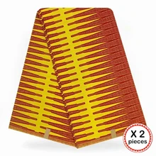 Африканская ткань с восковым принтом, хлопковая ткань для шитья, Анкара, африканская ткань, 12 ярдов, Нигерия, Гана, свадебная одежда, платье 91721