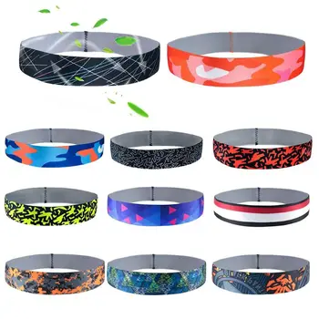 

Unisex Fitness Sports Non Slip Headband Running Workout Sweatband Geometric Striped Camouflage Yoga Stretchy Hair Band