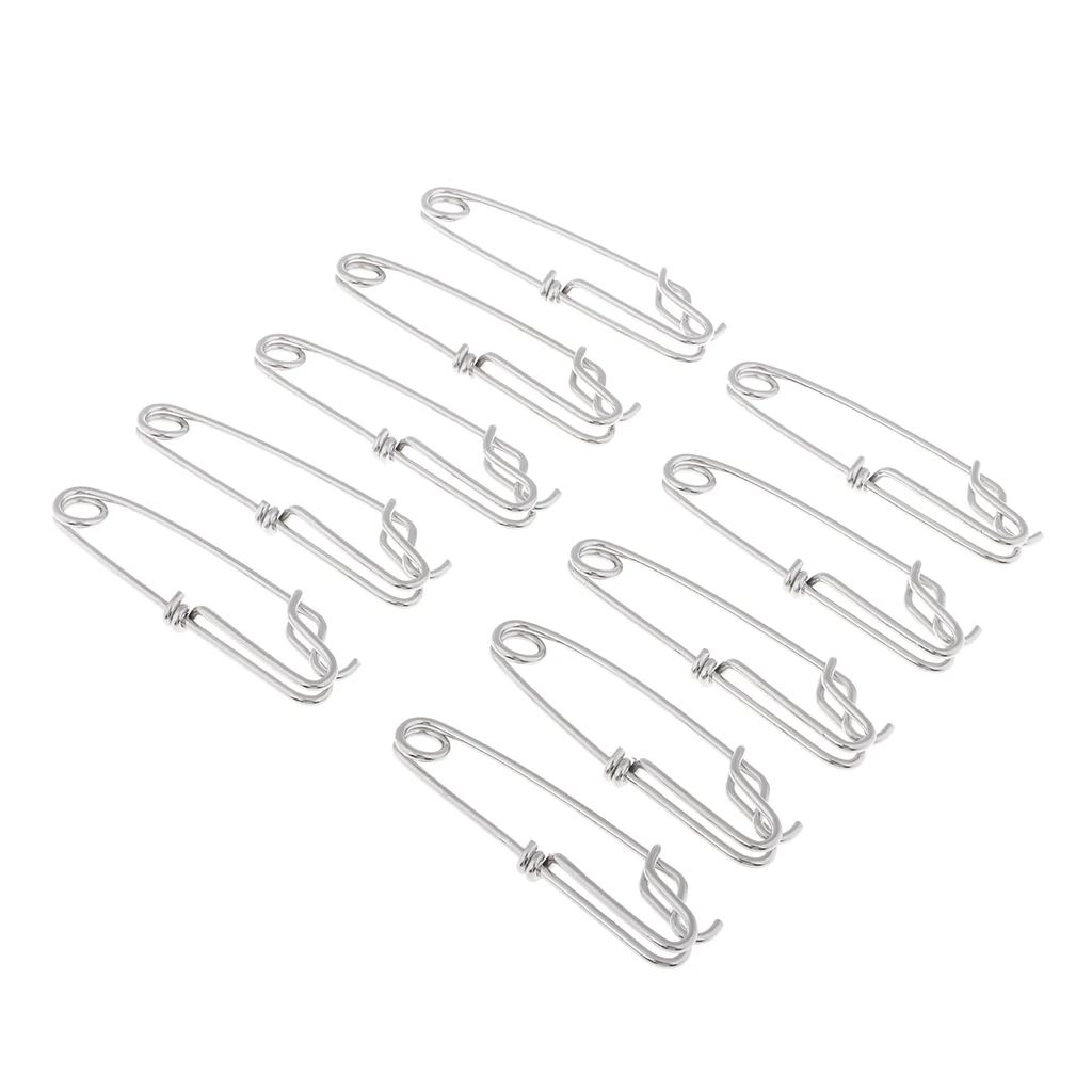 20 Pieces Fishing Long Line Clips Snap Stainless Fishing Snapper Shark