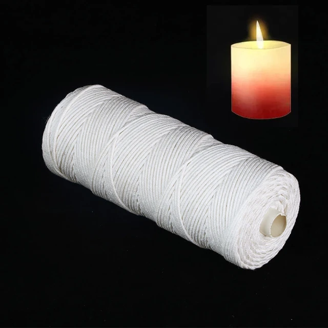 61M/Roll Candle Wicks Smokeless Wax Pure Cotton Core for DIY Candle Making  Cotton Thread Candle Core Wicks Set with Stand Crafts - AliExpress