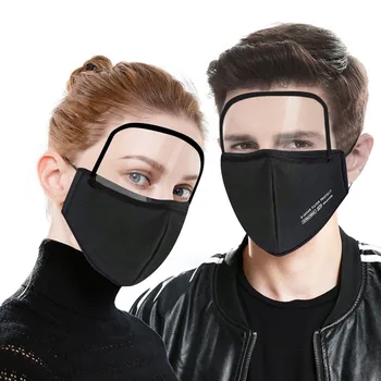 

4PCS mascarilla Protective Face Visor Adult Reusable Face Maks With Detachable Eyes Shield Screen Washable Reusable masque A50