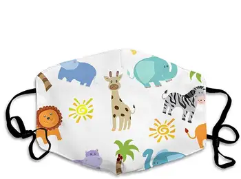 

Personalized Cat Mouth Mask Anti Dust Face Mask Adjustable Earloop Animal 7 OneSize