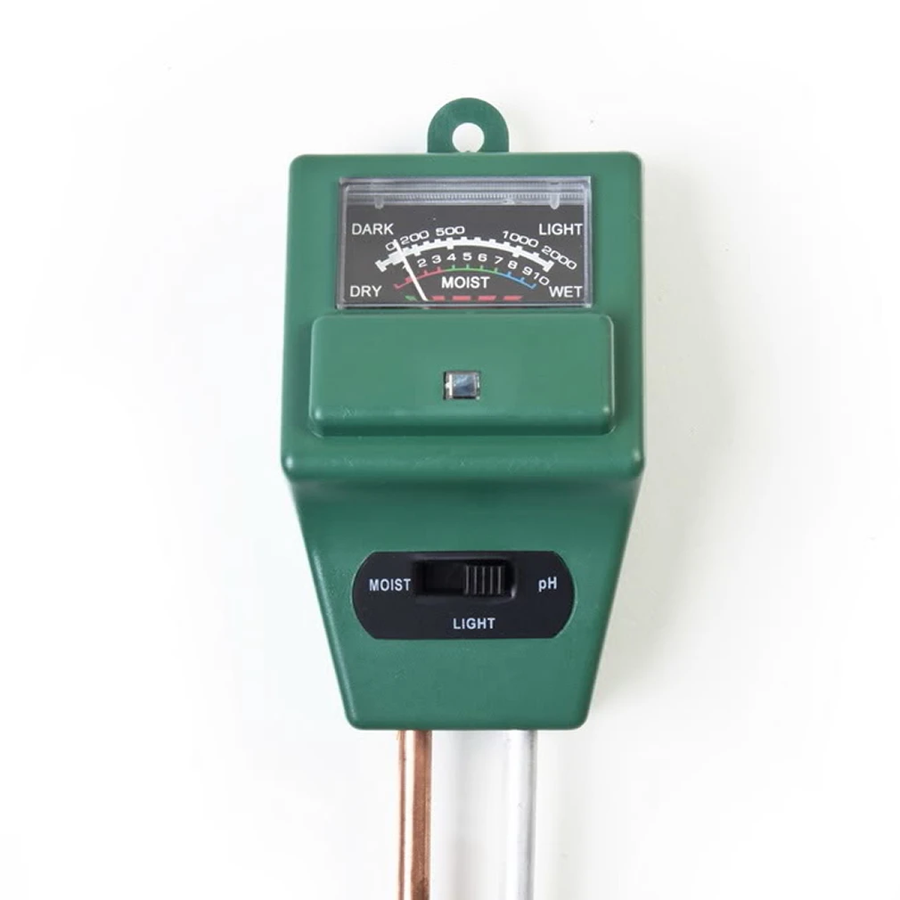 

3 in 1 PH Tester Soil Water Moisture Light Test Meter Sensor for Garden Plant Flower Soil Detector