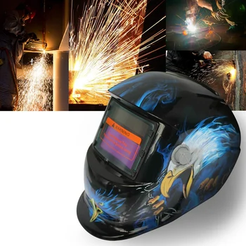

2018 New Pro Solar Welder Mask Auto-Darkening Welding Helmet Pattern Cone Eagle