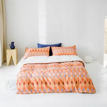 

Beautiful Print Pattern Cotton Bedding Set Quilt Cover With Pillowcase For Home Comforter Bedding Sets