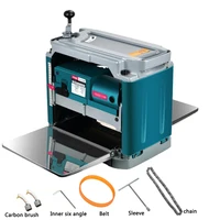 220-230V 12 Inch Desktop Electromechanical Planer Machine Small Household Press Planer Single Side Woodworking Planing Tool 1PC 1