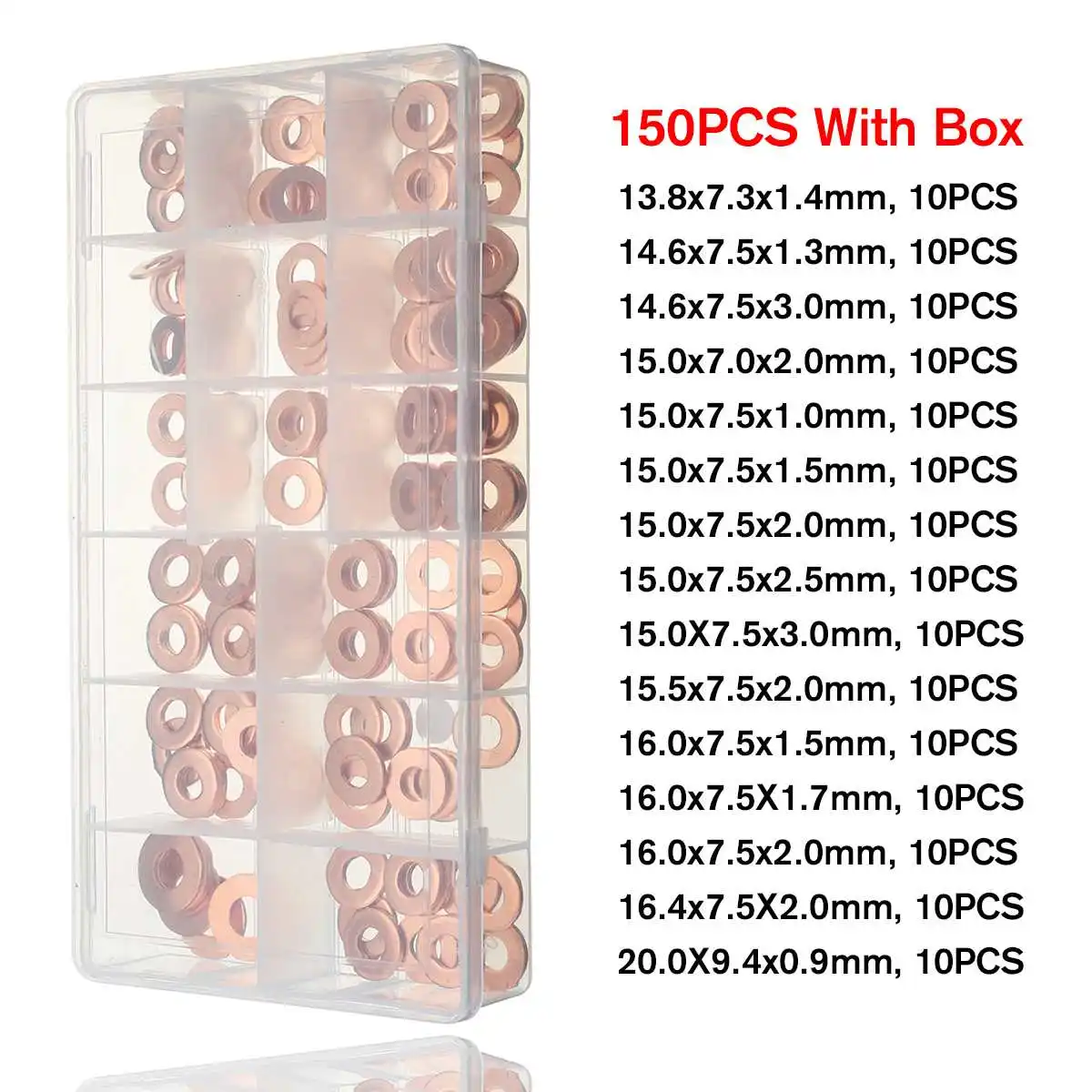 Seals Pack of 5 Volvo S80 II 2.4 D Common Rail Diesel Fuel Injector Washers