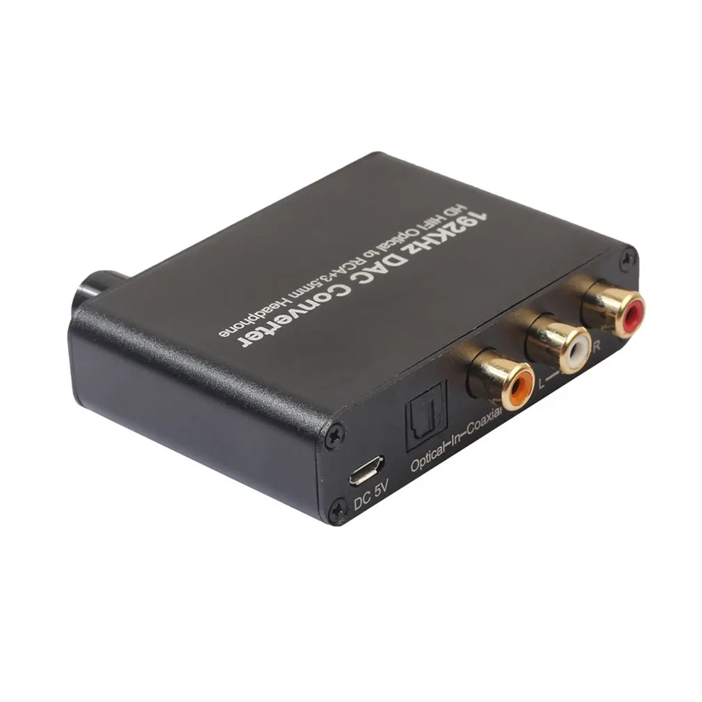 Audio Digital Converter Adapter 5 1CH For DTS AC3 To 2 0CH DAC Optical Coaxial To 4