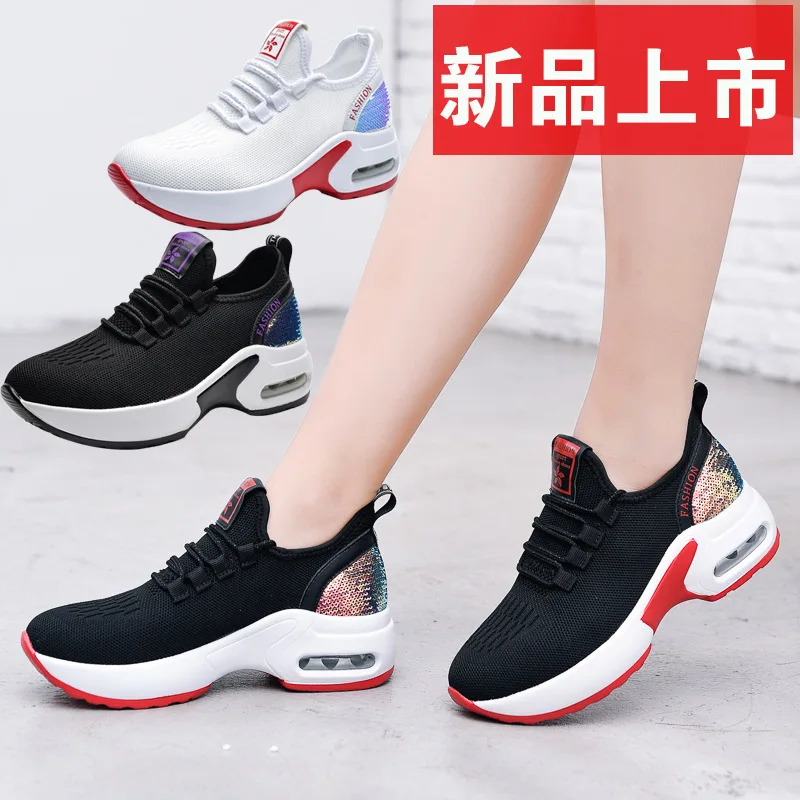 

Autumn 2019 New Style Ghost Step Dance Shoe Shoes for Square Dance Mesh Korean-style Sports WOMEN'S Shoes Running Trolling Walki