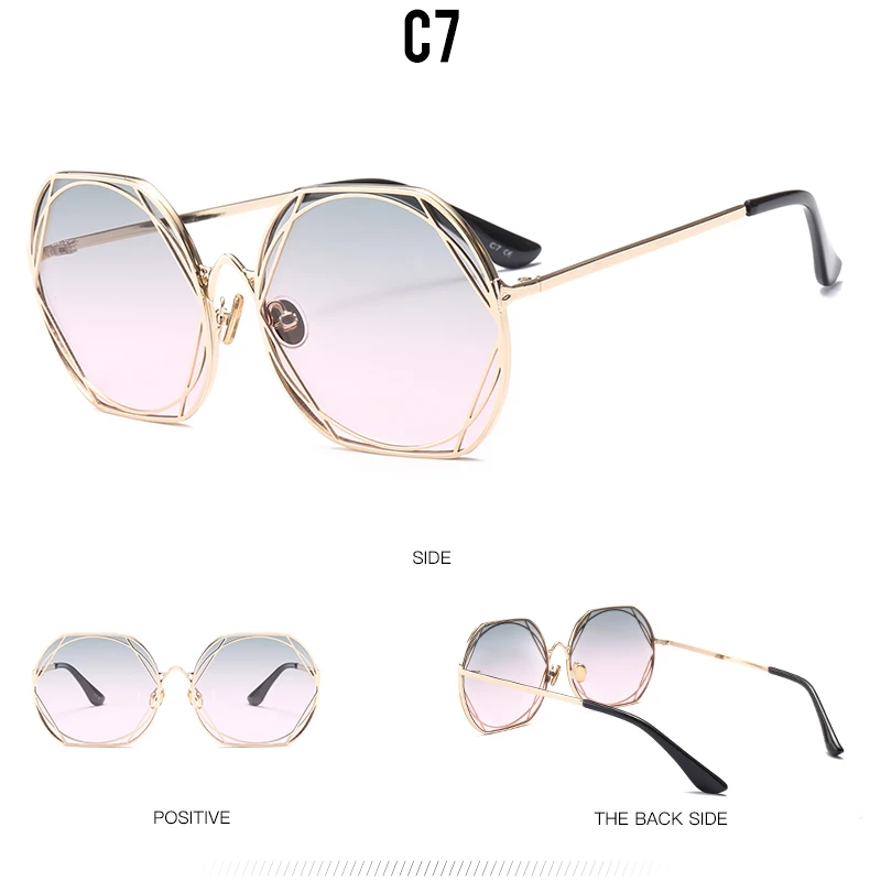 Новинка, ретро круглые солнцезащитные очки для женщин и мужчин, фирменный дизайн, металлическая оправа, зеркальные очки, женские солнцезащитные очки, мужские UV400 Oculos De Sol