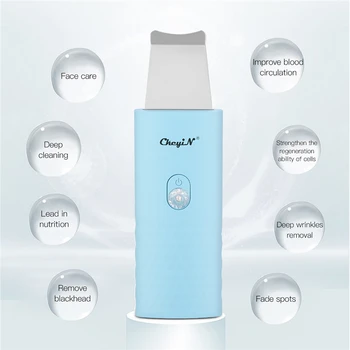 

USB Vibration Skin Scrubber Massager Machine Facial Skin Deeply Cleaning Rechargeable Face Skin Care Peeling Lifting Scrubber