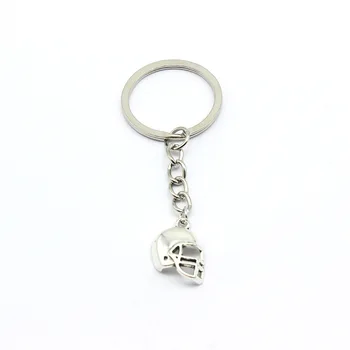 

FREE SHIPPING BY DHL 100pcs/lot 2019 New Rugby Helmet Keychains Metal Football Helmet Keyrings Key Holders for Sports Gifts