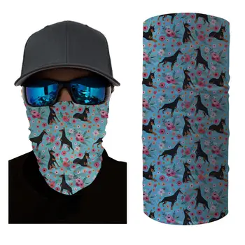 

HYCOOL Cycling Mask Floral Flower Dog Print Magic Headband Motorcycle Face Shield Balaclava Outdoor Sport Gym Head Scarf Bandana