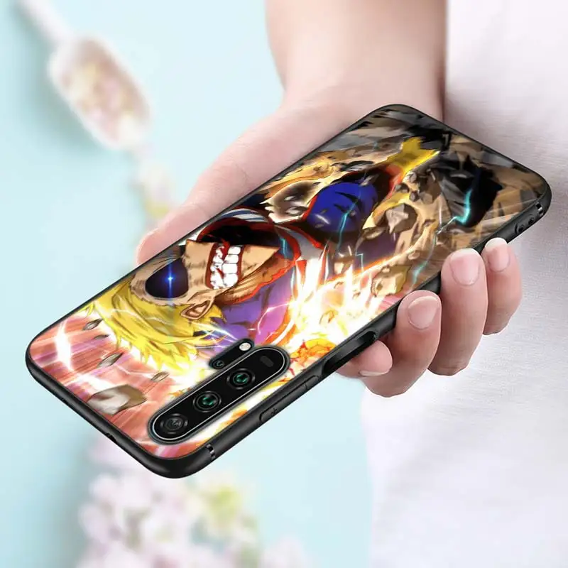 My Hero Academia Anime Black Silicone Phone Cover For Honor 10I 9X 8X 20 10 9 Lite 8 8A 7A 7C Pro Lite Phone Case 1