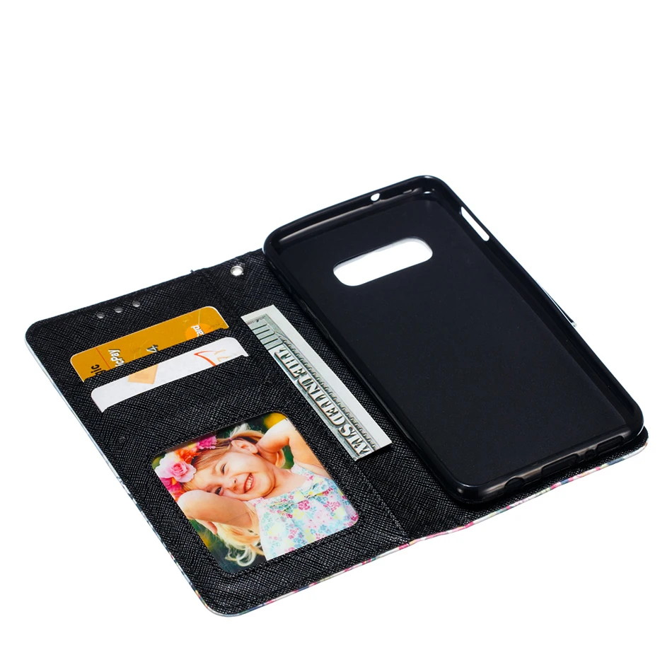 Мультяшный кожаный чехол кошелек для Samsung J415 J610 J250 J400 J600 J410 J737 J530 J330 J327 S10 телефона