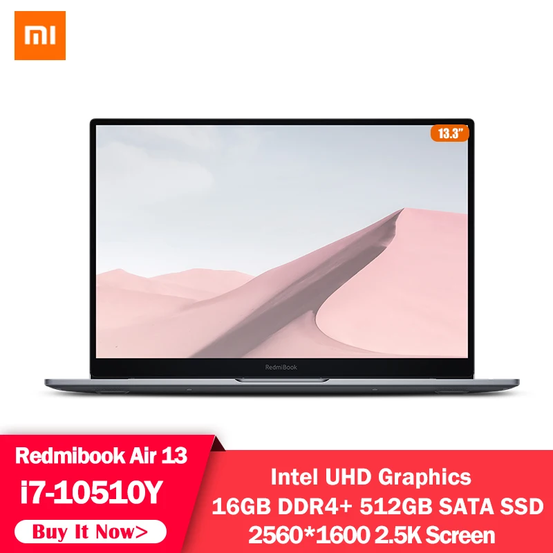 Ноутбук Xiaomi RedmiBook Air 13 Intel Core Φ 16 Гб LPDDR3 512 SSD 15 6-дюймовый ноутбук 3 K экран 2 5 sRGB
