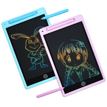 

12 Inch Waterproof Disgital Lcd Screen Drawing Board Colorful No Blue Light Eye Protect LCD Panel Note Board Practice Board