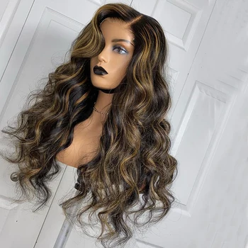 

Eversilky Highlight Wavy 180Density Glueless Full Lace Wigs Preplucked Hairline Silk Top Lace Front Wigs 360 Lace Frontal Wigs