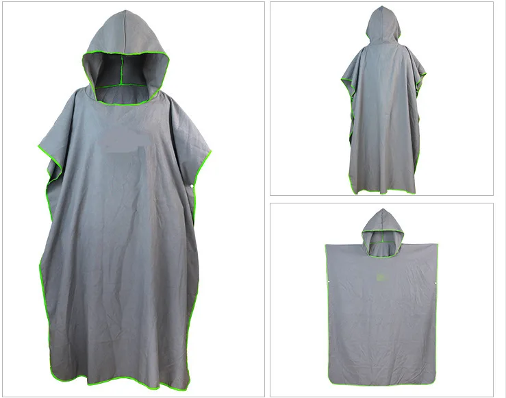 Superfine Fibre Huanyi Bathrobe OEM Quick-Dry Adult Beach Swimming Towel Cloak Sample Processing