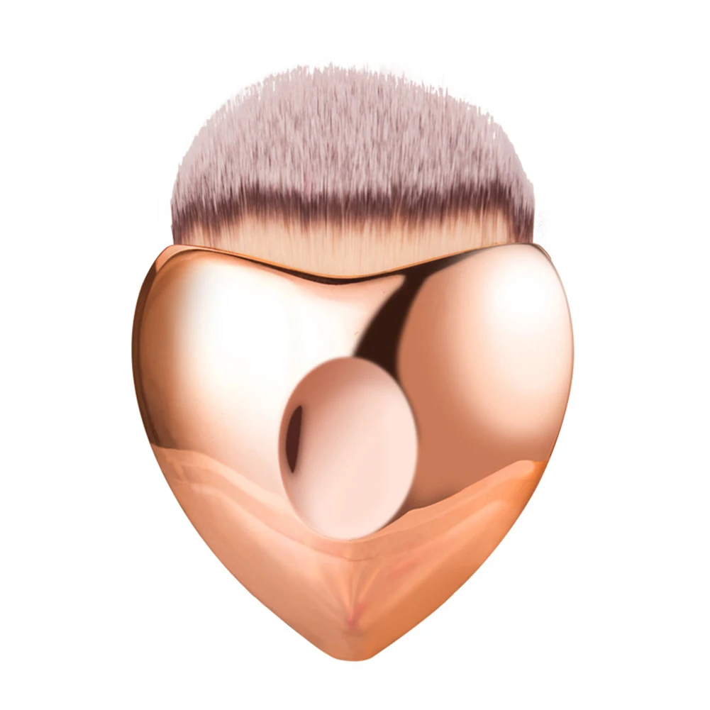

Multifunction Peach Heart Shape Makeup Brush for Blusher Eye Shadow Foundation Powder