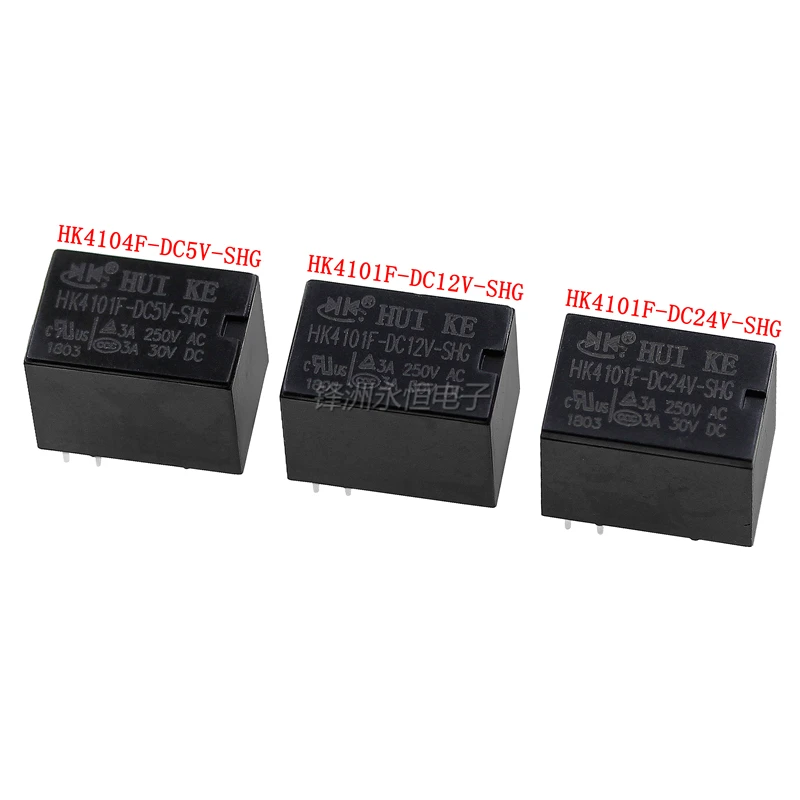 5 шт./лот Новинка реле HK4101F-DC5V-SHG HK4101F-DC12V-SHG HK4101F-DC24V-SHG 5PIN 3A 5VDC 12VDC 24VDC | Обустройство