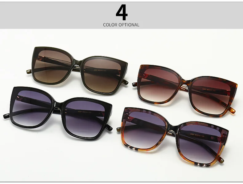 cute sunglasses Explosive cat-eye scottish pattern sunglasses European and American street style INS sunglasses rectangle sunglasses