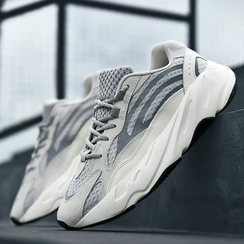 

700 couple shoes spor ayakkabi erkek plataforma shoes summer comfortable soft bottom sneakers comfort unisex reflective