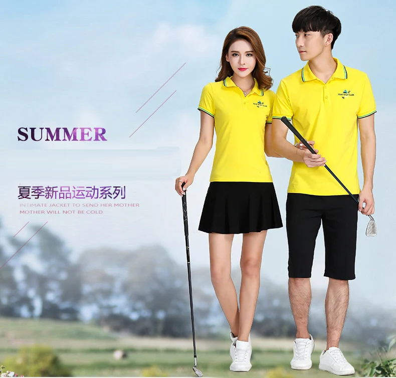 Летняя одежда стиль короткий рукав капри брюки юбка пары Спортивный комплект для мужчин и женщин теннисная юбка мода повседневная Kindergar