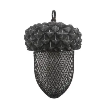 

Bird Feeder Cute Acorn Shaped Bird Automatic Feeder Ball Cookie Grease Outdoor Garden Haning Mesh Food Dispender Squirrels Feedi