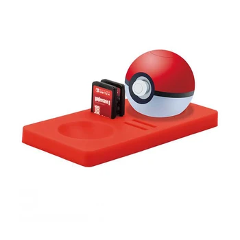 

OSTENT Silicone Pad Stand Game Cards Holder for Nintendo Switch Poké Ball Plus