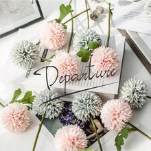 1pc flower dandelion flower ball simulation road guide artificial flower wall fake flower home decoration wedding holding flower