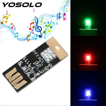 

YOSOLO Car LED Atmosphere Lights Auto Foot Lamp Touch and Sound Control with USB Sockets Decorative Lamp RGB Music Rhythm Light