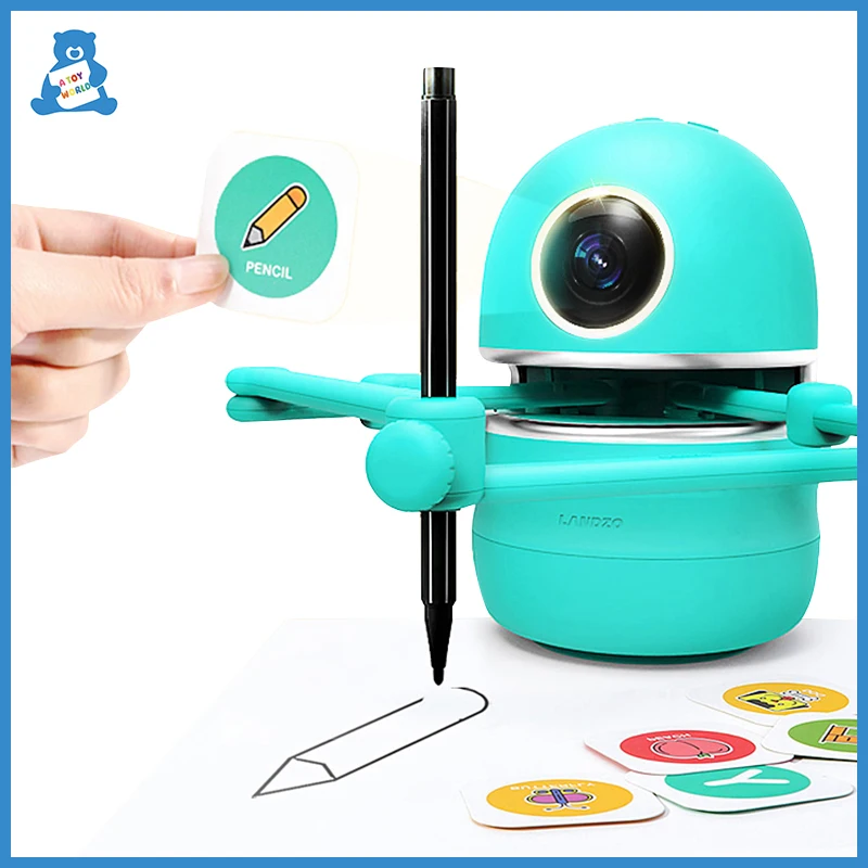 Montessori Kids Pictures Drawing Robots Technology Baby Automatic Painting Learning Machine Intelligence Toys Robot for Drawing