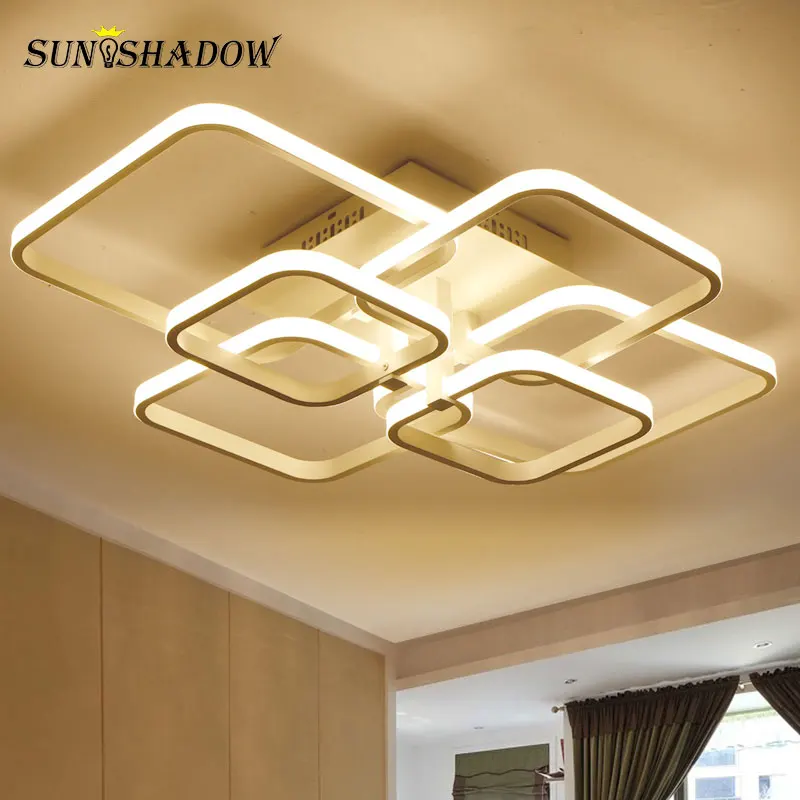  Modern LED Ceiling Light Black&White Chandeliers Ceiling Lamp LED Light Fixtures Living room Bedroo - 32853007650